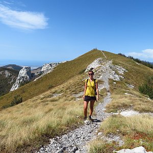 Iveta Válová na vrcholu Ljubičko brdo (7.9.2022)