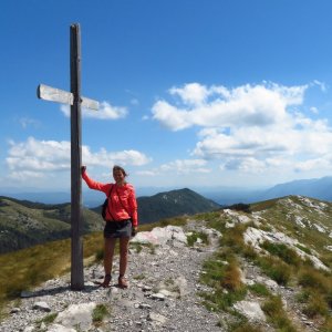 Iveta Válová na vrcholu Ljubičko brdo (6.9.2023 12:30)