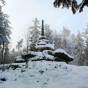 Vladimír Grančay na vrcholu Vysoký kámen (20.12.2018 15:32)
