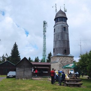 Martin Suchopár na vrcholu Blatenský vrch (2.7.2023 11:06)