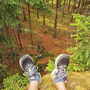 Jiří Králík na vrcholu Liščí kameny  (8.6.2024 10:04)