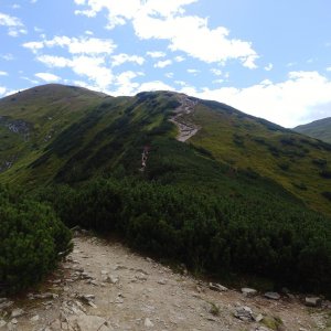 Jozef Farkaš na vrcholu Kondracka Kopka (19.8.2019 13:45)