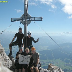 Martin na vrcholu Ellmauer Halt (28.9.2018 14:10)