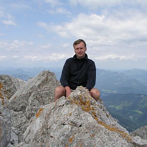Stanislav Němeček na vrcholu Ellmauer Halt (17.7.2004 12:58)