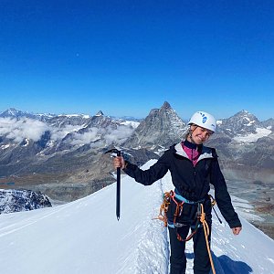 Veronika Kulatá na vrcholu Breithorn (8.9.2020 14:15)