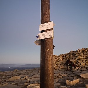 Martin na vrcholu Babia Hora (29.10.2021 6:54)