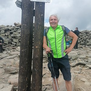 Jaroslav Hrabuška na vrcholu Babia Hora (13.5.2022 13:55)