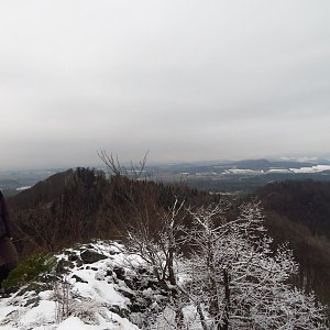 Iveta Válová na vrcholu Velký Jelení vrch (27.1.2022 13:32)