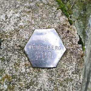 Radek Vohryzka na vrcholu Weberberg (2.10.2021 8:35)