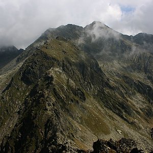 Bouřka na vrcholu Șerbotã (1.9.2016 12:32)
