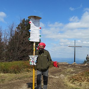 Jaroslav Flidr na vrcholu Vtáčnik (26.4.2020)