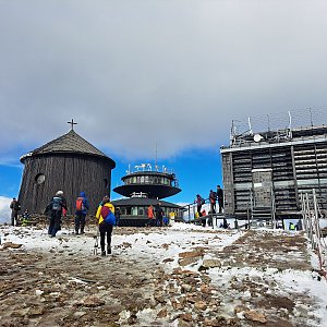 Anna na vrcholu Sněžka / Śnieżka (29.9.2022)
