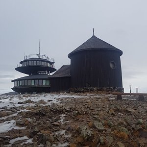 Ondřej M. na vrcholu Sněžka / Śnieżka (23.12.2020 8:00)