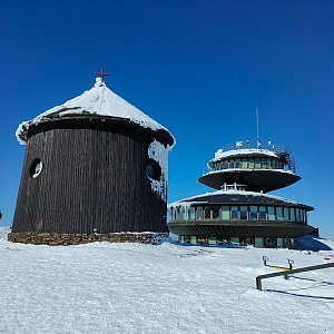 Radek Vohryzka na vrcholu Sněžka (11.3.2022 13:17)