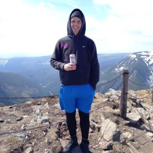 Petr Snížek na vrcholu Sněžka (15.5.2022 12:56)