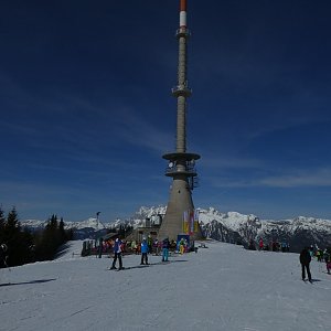 Pavel Martínek na vrcholu Hauser Kaibling (23.2.2017 10:35)