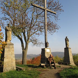 Jarda Vála na vrcholu Brada (18.10.2022)