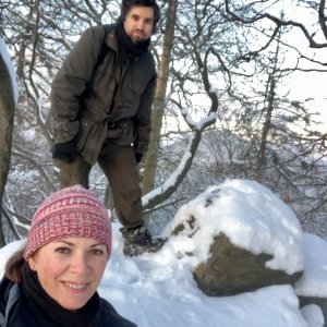 Johana Štefflová na vrcholu Hlaváč (15.2.2025 16:00)