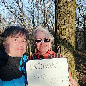 Jana a Pavel Kasaničovi na vrcholu Modřín (25.3.2022 17:00)