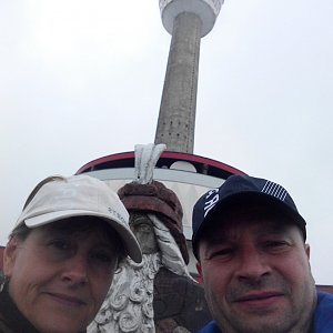 Jiří a Iveta na vrcholu Praděd (18.5.2018 12:12)