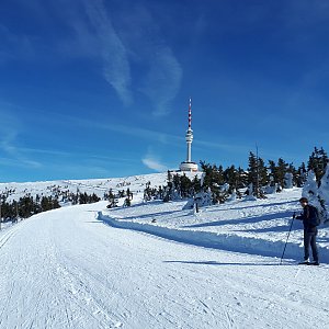 Vladimír Kučera na vrcholu Praděd (18.2.2019 13:05)