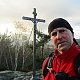 Michal Kříž na vrcholu Březník (6.11.2021 14:32)