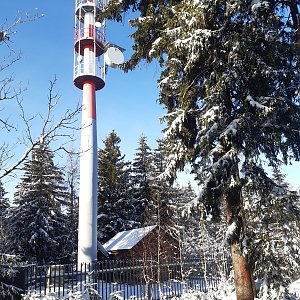 ZdenkaV na vrcholu Pustina (23.1.2023)