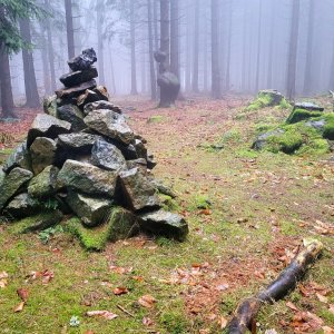 Pavel Vohryzka na vrcholu Kančí vrch (7.12.2025 10:05)