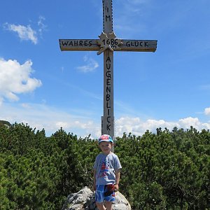 Divočák junior na vrcholu Ahornkogel (26.5.2018 12:37)