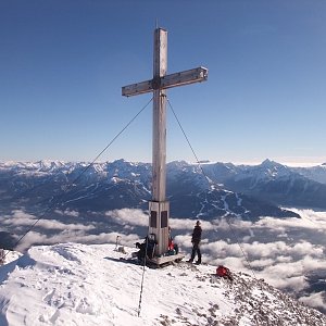 Martin Horáček na vrcholu Scheichenspitze (3.12.2016 13:38)
