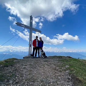 Martin Malý na vrcholu Kitzstein (15.5.2022 11:20)