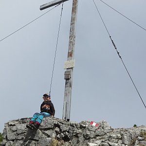 Divočák junior na vrcholu Zwillingskogel (6.4.2019 12:30)
