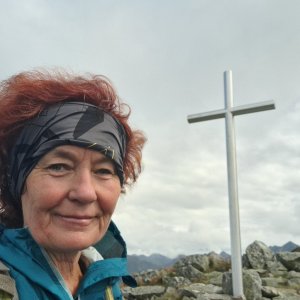 Anna na vrcholu Malá Brestová (2.9.2023)