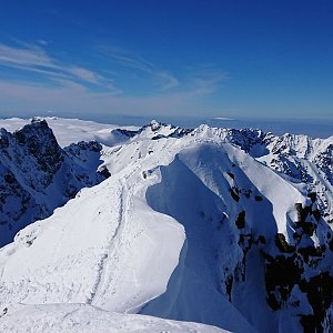 Martin Horáček na vrcholu Rysy - S vrchol (11.3.2018 13:51)