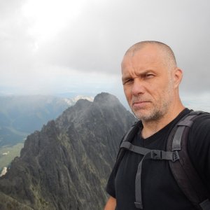 Rastislav Biarinec na vrcholu Lomnický štít (5.7.2018 12:05)