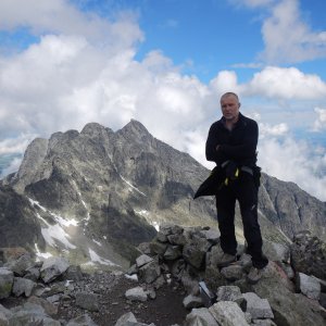 Rastislav Biarinec na vrcholu Ľadový štít (1.7.2017 14:15)