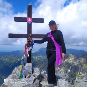 Ivana Urbánková na vrcholu Kriváň (7.7.2023 14:25)