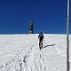 Martin Horáček na vrcholu Králický Sněžník (1.3.2023 13:15)
