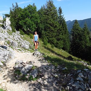 Iveta Válová na vrcholu Geierstein (30.8.2017 17:16)