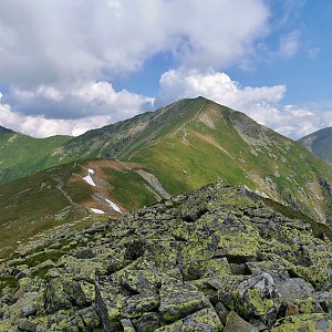 Martin Horáček na vrcholu Jakubina (6.7.2021 10:50)