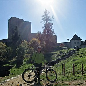 Michal Kříž na vrcholu Landštejn (9.10.2021 11:50)