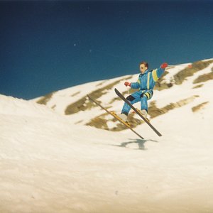 Martin Horáček na vrcholu Clocher de Macle (2000)
