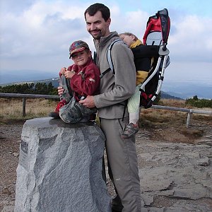 Martin Matějka na vrcholu Keprník (25.9.2009 14:52)