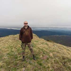 Daniel Ledl na vrcholu Žarkova Čuka (9.5.2023 17:50)