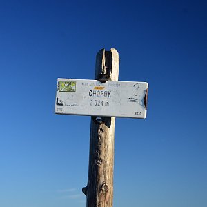 Bohumír Michal na vrcholu Chopok (3.9.2022 7:00)