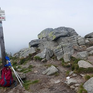 Mountainer na vrcholu Harrachovy kameny (19.8.2020 9:41)