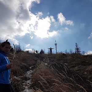 Marcela Kubíčková na vrcholu Páleniska (28.2.2021 10:58)