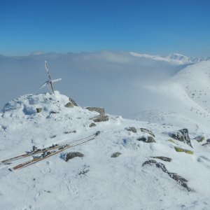 Rastislav Biarinec na vrcholu Veľká hoľa (6.3.2022 12:27)