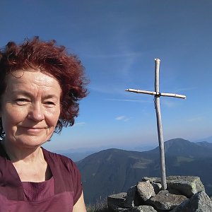 Anna na vrcholu Veľká hoľa (6.7.2021)