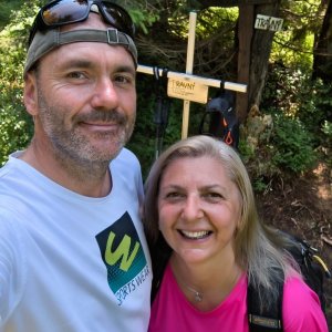 Marcela Zahradilová na vrcholu Travný (13.7.2025 12:18)